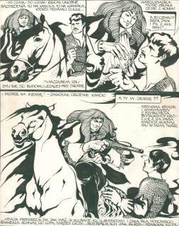 Krystyna Wã³Jcik | Potop, plansza 23 | ArtKomiks Aukcje