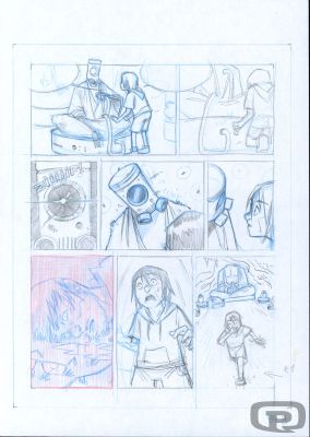 Sylvain Repos | Yojimbot, Volume 1, Storyboard Page 84 - Original Artwork by Sylvain Repos | Pulp’s Art