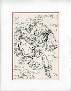 Magnus 17/69 - Necron - tavola origin. splash page + cofan. 7x vol. - Softcover - First edition - (1981) | Catawiki