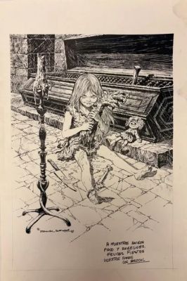 Jaime Brocal Remohí... | Lot 33 - Jaime Brocal Remohí - Dessin original : Superbe création... | Tessier Sarrou