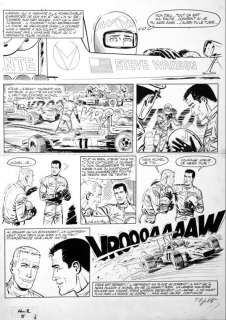 Graton - Michel Vaillant, planche n°31 Ã  l‘encre de Chine…