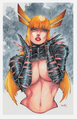 Rb White | Magik Original Art almost NSFW but still SFW | Raremarq (Buy It Now)
