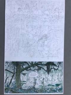 Hermann - Crayonné original - Bernard Prince T18 - Menace sur le fleuve (2010) | Catawiki