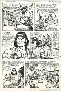 PAGINA ORIGINAL KING CONAN 8. AUTOR JOHN BUSCEMA. CHAN. ROY Thomas