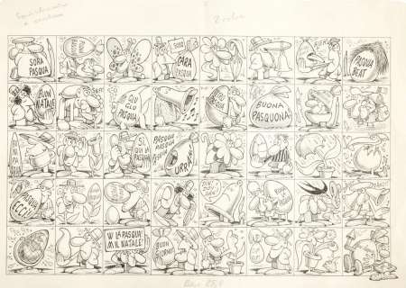 Jacovitti Benito | "Buona Pasqua", 1968 | Urania Casa d’Aste