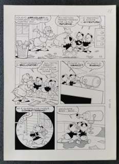 Topolino #1011 - L. Gatto - tavola originale â€œPaperino e le 20mila leghe sotto i mariâ€ Pag. 13 - Loose page | Catawiki