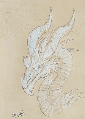 D-402 E Ivory Dragon | Corner4art