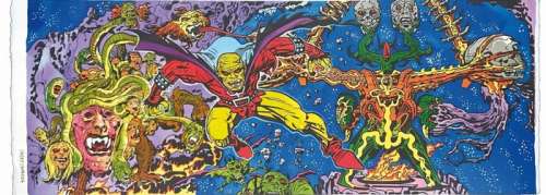 Larry Camarda - original artwork "Demon - Tribute to Jack Kirby" - Firmata - Loose page - (2020) | Catawiki