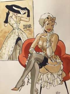Meynet, Félix - Dessin original couleur - Dior | Catawiki
