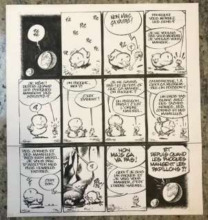 Janry - Originele pagina - De avonturen van Kuiken I / Les aventures de Poussin 1er - Deel/Tome 1 - (2013) | Catawiki