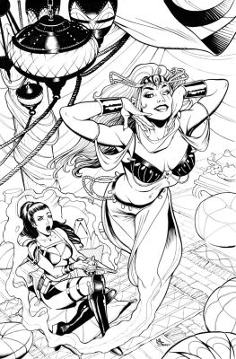 MLSanapo - Zenescope Fairy Tale Team-Up Robyn Hood & Jasmine Cover
