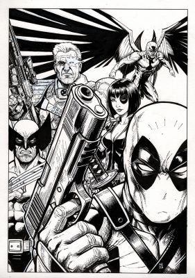 Avery Butterworth | X-Force and Deadpool Original Art | Raremarq (Buy It Now)