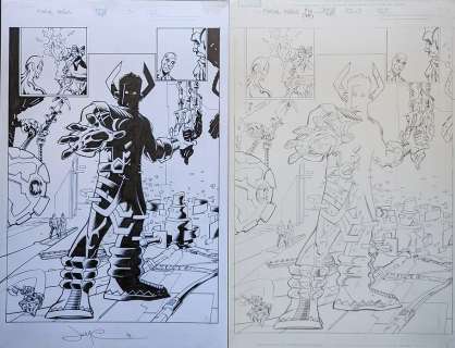 John McCrea / Julien Bert | Marvel Heroes #16 p.3 Pencils and Inks on 2 Separate Boards 2009 | Wolvie Fans Comic Art