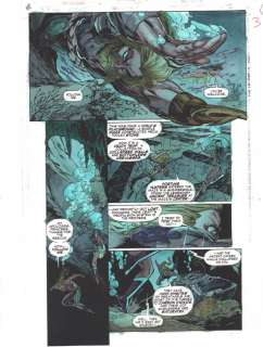 Eric Battle, John Kalisz, Prentis Rollins - Jla 80-Page Giant #1 P.3 Color Guide Art - Aquaman And Wonder Woman - 1998