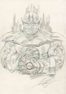 Avengers - Thanos by Doug Braithwaite - Loose page - Original Art | Catawiki