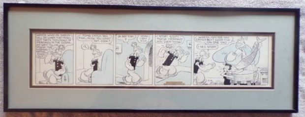 ORIGINAL ELZIE SEGAR ART-SEPT. 6, 1935-POPEYE’S ARK-OUT OF THE FRYING PAN | eBay US