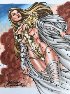 X-Men - White Queen - dessin original signé Rodney Buchemi - Loose page - Original color drawing - (2012)