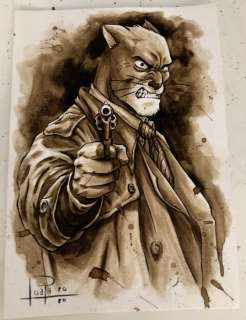 Original Coffee Painting - BLACKSAD - Original (2020) | Catawiki