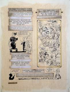 Will Eisner Original Art: Incredible Facts, Amazing Statistics and Monumental Trivia. Page 36 (1974) | Denis Kitchen Art Agency