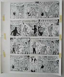 Pom (Jozef van Hove) - Originele pagina (strook 175 t/m 178) - Piet Pienter en Bert Bibber - Avontuur in San Doremi - (1959) | Catawiki