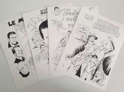 Forton, Gérald - 4x Dessin original - Kim Devil | Catawiki