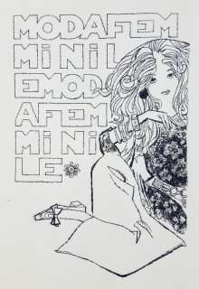 Dino Battaglia - Illustr. Origin. "Moda Femminile" - Loose page | Catawiki