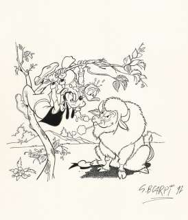 Mega Almanacco Disney # 414 - G.B. Carpi - cover originale - Loose page - (1991) | Catawiki