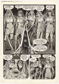 Frank Thorne - Savage Sword of Conan #29 p48 (Splash)(Large Art)