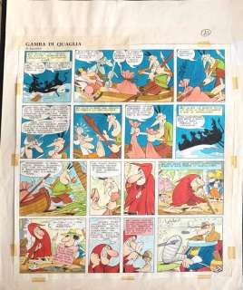 Jacovitti - tavola originale "Gamba di Quaglia" - Loose page - (1960) | Catawiki