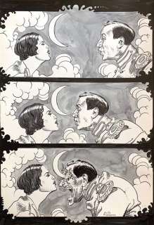 Milo Manara - Tavola originale "Alessio, il Borghese Rivoluzionario" firmata - Loose page - (1977) | Catawiki