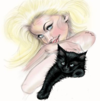 Jd "Dallas" Wolfe | BLONDIE & her kitty (soft) | Raremarq (Buy It Now)