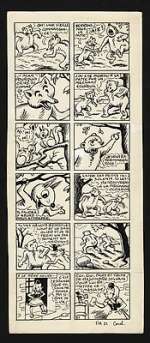 Cuvillier, Maurice - Planche originale - Sylvain et Sylvette - Serrons-nous la patte - (1953)