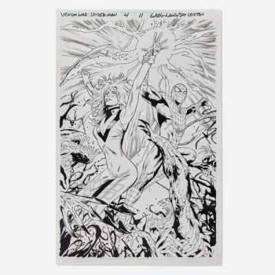 Greg Land And Jay Leisten | Venom War: Spider-Man #4 Story Page 11 Original Art (Marvel Comics, 2024) | Landry Pop Auctions