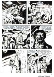 Tex Almanacco del West 2011 - 2 Tavola Originale "la citta’ del male" - Loose page - First edition - (2011) | Catawiki