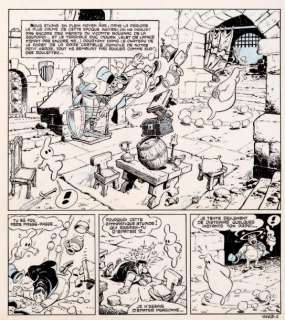 Cézard - Arthur le fantôme Présent dans le passé Encre de Chine et crayon