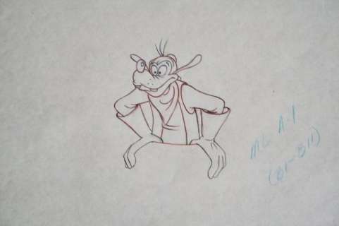 "GOOF TROOP" - Disney - Original Animation Production Drawing - with Certificate of Authenticity - (1992) | Catawiki