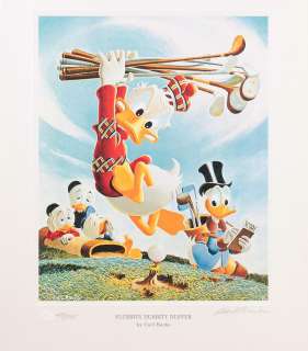 Barks (Carl) | Donald Duck, ensemble de 2 impressions signées : … | Banque Dessinée