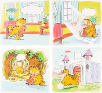 Jim Davis Studio Garfield the Knight in Shining Armor Complete Storybook Paintings Original Art Group of 15 (Rando... (Total: 15 Original Art) | Heritage