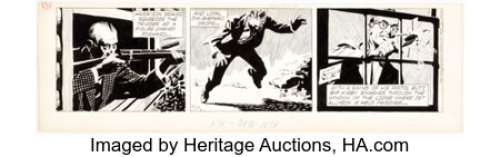 Raymond, Alex | Alex Raymond Rip Kirby Daily Comic Strip Original Art dated 8-31-53 (King Features Syndicate, 1953). ... | Heritage