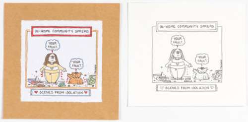 Guisewite, Cathy | Cathy Guisewite Scenes from Isolation Page 92 Single Panel Comic Illustration Original Art (Andrews McMeel Publish... (Total: 2 Original Art) | Heritage