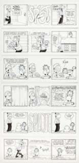 Davis, Jim | Jim Davis Garfield Consecutive Daily Comic Strip Original Art Group of 6 (PAWS/Universal Press Syndicate, 1998).... (Total: 6 Original Art) | Heritage