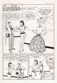 Lucey, Harry | Harry Lucey Archie #130 Complete 5-Page Story "Odd Ball" Original Art (Archie, 1962).... (Total: 5 Original Art) | Heritage