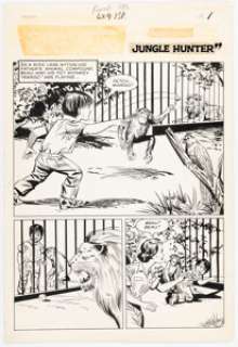 Paul Reinman (Attributed) | Taffy and the Jungle Hunter Movie Adaptation Complete 16-Page Story Original Art (Allied Artist Pictures, 1965). (Total: 16 Original Art) | Heritage