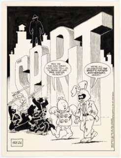 Stan Sakai San Diego Comic-Con Program Book Illustration Original Art (1990). | Heritage