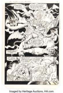 Adrian Gonzalez, Rich Buckler, Ricardo Villagrán The Mighty Crusaders #8 Story Pages 6-10 Original Art (Archie, 1984). (Total: 5 Original Art) | Heritage