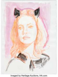 Bill Koeb - Catwoman Illustration Original Art (2023). | Heritage