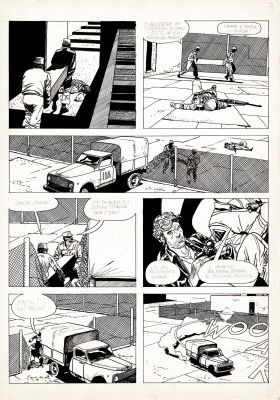 Attilio Micheluzzi | Johnny Focus: Il Missile rubato p.3 | Tavole Originali