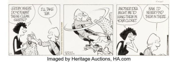 Jerry Scott and Jim Borgman Zits Daily Comic Strip Original Art dated 5-14-07 (King Features Syndicate, 2007). | Heritage