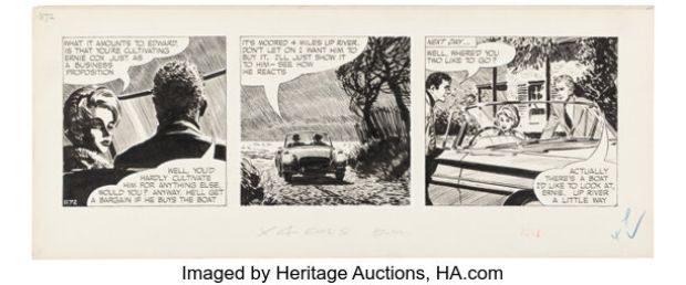 David Wright Carol Day #1172 Daily Comic Strip Original Art (London Daily Mail, 1960). | Heritage