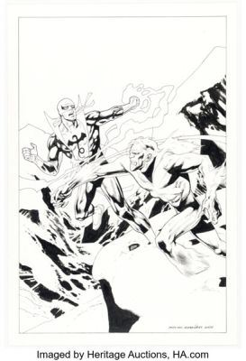 Kevin Nowlan Iron Fist #14 Cover Re-Imagining Original Art (2005). | Heritage